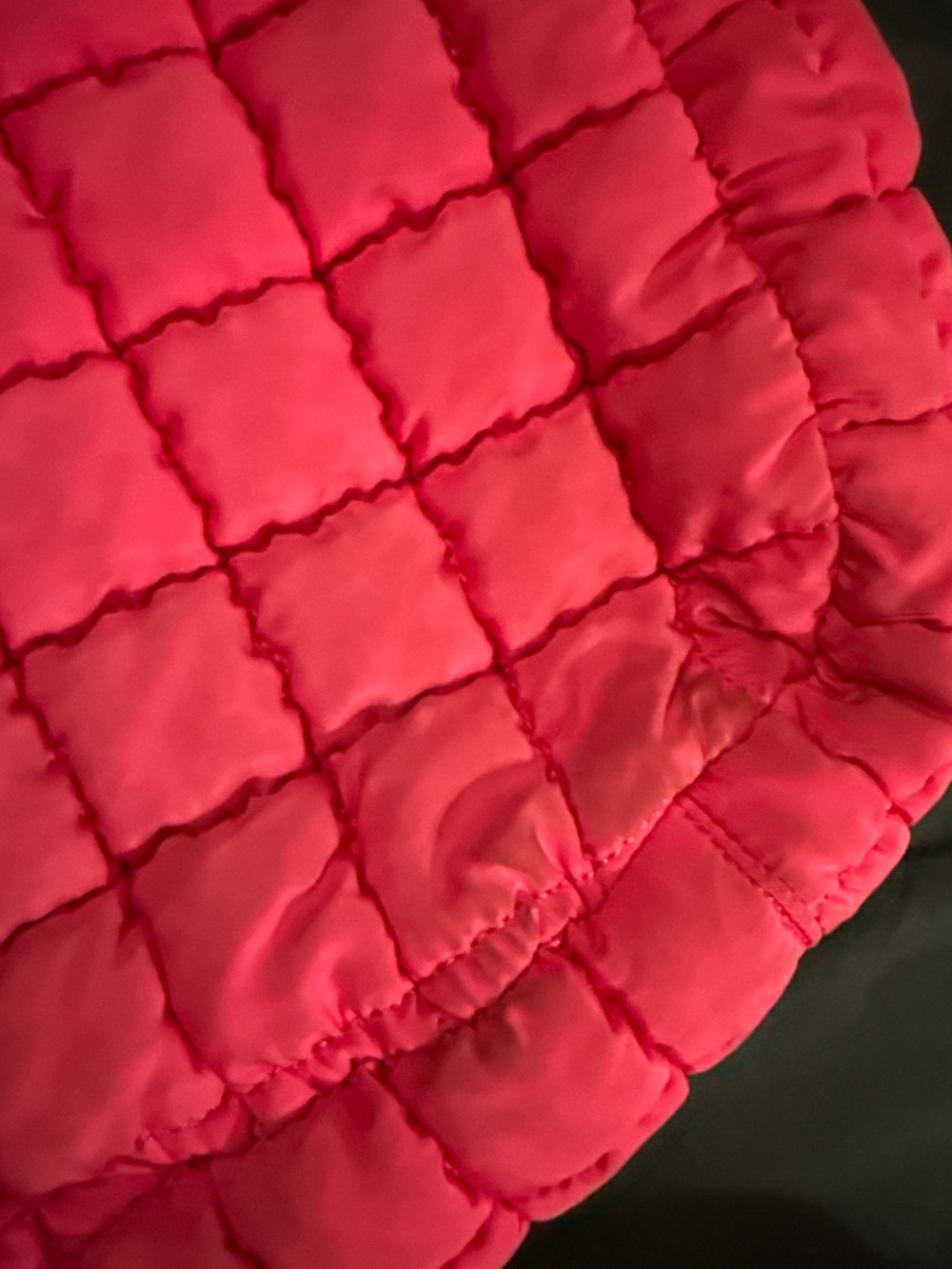 FP Movement Quilted Puffer Hobo Bag — Hot Pink / Raspberry, Free People - Picture 4 of 5